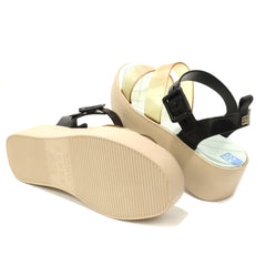 Zaxy Sandale dama Future Sand Plat 18059 91079 BEIGE/BLACK/GREEN ID4836-BELKGR