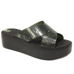 Zaxy Papuci dama Wonder Tam 18095 90713 GREEN GLITTER ID4837-GRGLIT