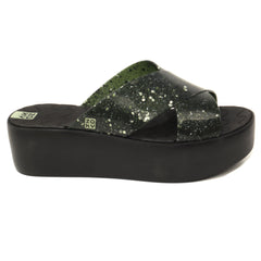 Zaxy Papuci dama Wonder Tam 18095 90713 GREEN GLITTER ID4837-GRGLIT