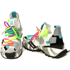 GRYXX Pantofi dama 4S18159W PDPD 13 Z WHITE/MULTICOLOR ID4852-WMLT