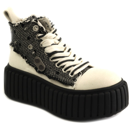 Feeling Ghete dama fashion GX9039 1 OFF WHITE/BLACK ID4893-OFWTB