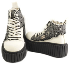 Feeling Ghete dama fashion GX9039 1 OFF WHITE/BLACK ID4893-OFWTB