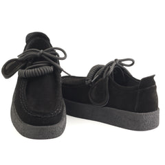 Feeling Pantofi dama piele naturala T003 negru velur ID4909-NGV
