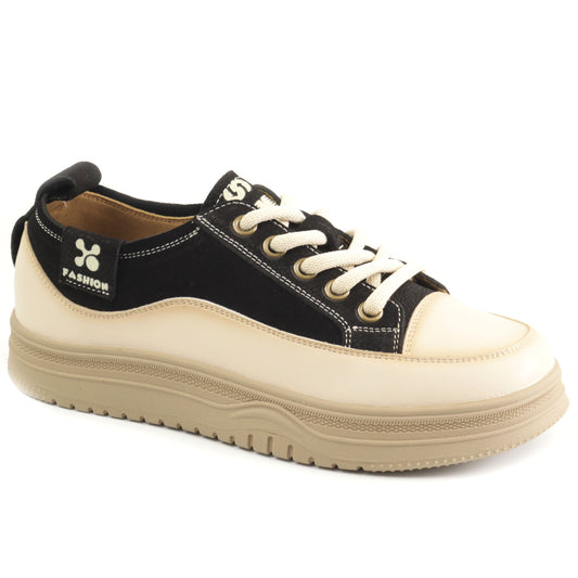 Feeling Pantofi dama sport piele naturala 6675 BLACK ID4910-BLK