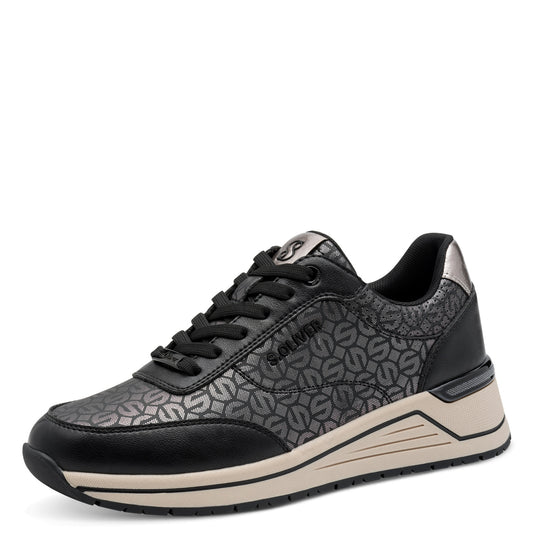 s.Oliver Sneakers dama 5 23613 45 BLACK/PEWTER ID4939-BLKPEW