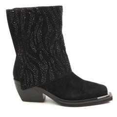 Alma En Pena Ghete ciocate dama I250964 negru velur ID4976-NGV