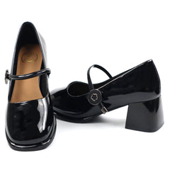 Formazione Pantofi dama TP312 1 negru lac ID4980-NGL