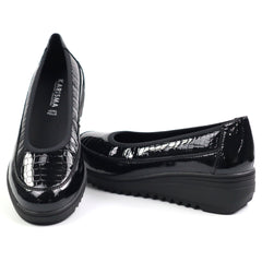 Karisma Pantofi dama V4VA60006A 01 O negru croco lac ID4984-NGCRL