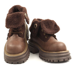 Feeling Ghete dama piele naturala 8808 BROWN ID4996-BRN