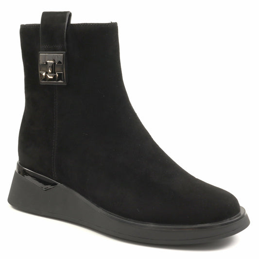 Feeling Ghete dama piele naturala H1102 8557 BLACK ID4999-BLK