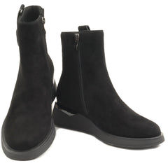 Feeling Ghete dama piele naturala H1102 8557 BLACK ID4999-BLK