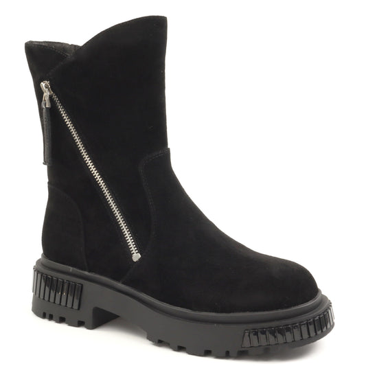 Feeling Ghete dama piele naturala H1292 3446 BLACK ID5001-BLK