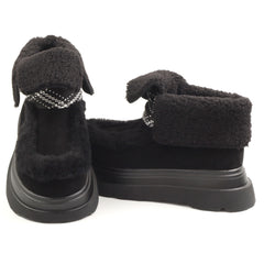 Feeling Ghete dama piele naturala M821 BLACK ID5002-BLK