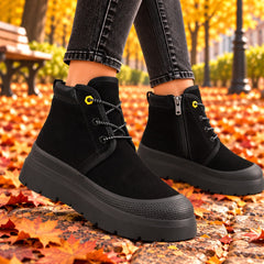 Feeling Ghete dama piele naturala UG 1 BLACK ID5003-BLK
