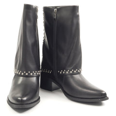 Feeling Ghete dama piele naturala Z0105 6882 BLACK ID5004-BLK