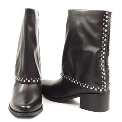 Feeling Ghete dama piele naturala Z0105 6882 BLACK ID5004-BLK