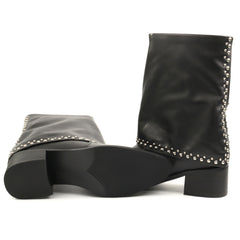 Feeling Ghete dama piele naturala Z0105 6882 BLACK ID5004-BLK