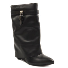 Feeling Ghete dama piele naturala ZPF4922 N3800 BLACK ID5006-BLK