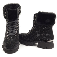 Alma En Pena Ghete dama I251356 negru velur ID5008-NGV