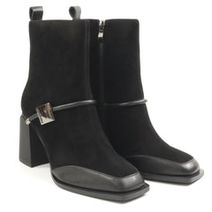 Anna Viotti Ghete dama D112 GAW2535 negru velur ID5009-NGV