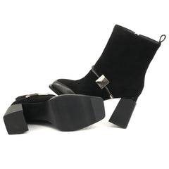 Anna Viotti Ghete dama D112 GAW2535 negru velur ID5009-NGV