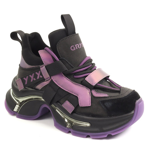 GRYXX Pantofi dama 6LMQ70008B F8 Z negru+multicolor ID5024-NG.MCL