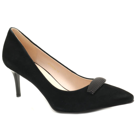 Epica Pantofi dama JIJI70005A 01 I negru velur ID5040-NGV