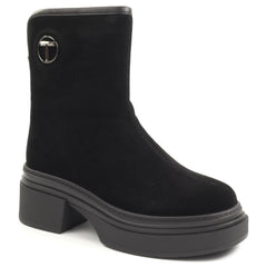 Goretti Ghete dama D106 F9998 C8101 negru velur ID5048-NGV