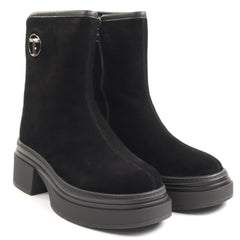 Goretti Ghete dama D106 F9998 C8101 negru velur ID5048-NGV