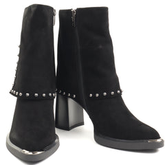 Epica Ghete dama stil ciocate 7VV1244 S791 G6 01 I negru velur ID5096-NGV