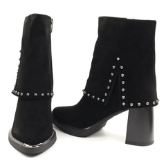 Epica Ghete dama stil ciocate 7VV1244 S791 G6 01 I negru velur ID5096-NGV