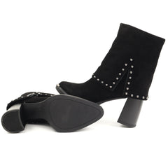 Epica Ghete dama stil ciocate 7VV1244 S791 G6 01 I negru velur ID5096-NGV