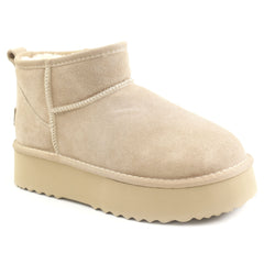 Anna Viotti Ghete dama Water Resistant, stil UGG D113 MORES DB MINI gri velur ID5140-GRIV