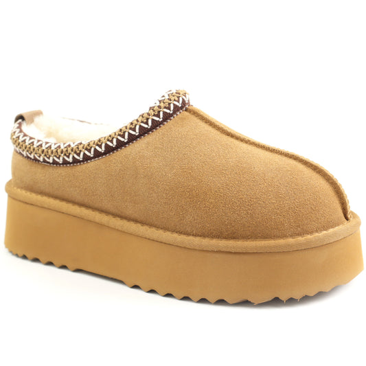 Anna Viotti Saboti dama Water Resistant, stil UGG DAMAD113 BERDUN DB camel velur ID5141-CMLV