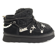 O-JOO Ghete dama stil UGG OL52503A BLACK ID5146-BLK