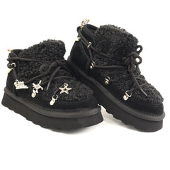 O-JOO Ghete dama stil UGG OL52503A BLACK ID5146-BLK