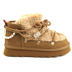 O-JOO Ghete dama stil UGG OL52503A TOBACCO ID5146-TOBA