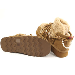O-JOO Ghete dama stil UGG OL52503A TOBACCO ID5146-TOBA