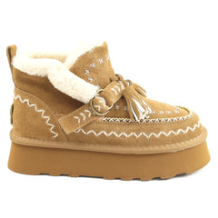 O-JOO Ghete dama stil UGG OL52505A TOBACCO ID5147-TOBA