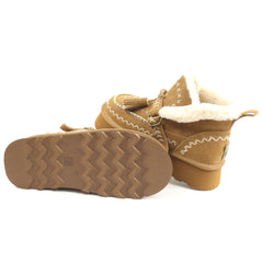 O-JOO Ghete dama stil UGG OL52505A TOBACCO ID5147-TOBA