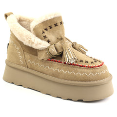 O-JOO Ghete dama stil UGG OL52505A TAUPE ID5147-TPE