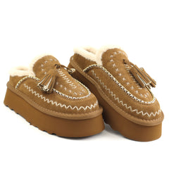 O-JOO Saboti dama stil UGG OL52506A TOBACCO ID5148-TOBA