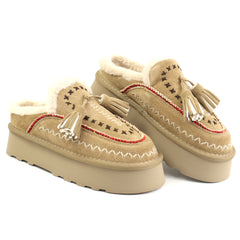 O-JOO Saboti dama stil UGG OL52506A TAUPE ID5148-TPE