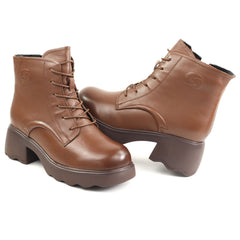 Formazione Ghete dama piele naturala 5008 BROWN ID5159-BRN