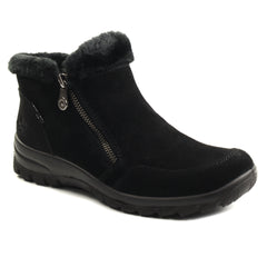 Rieker Ghete dama piele intoarsa, naturala L7188 00 negru velur ID5193-NGV