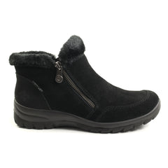Rieker Ghete dama piele intoarsa, naturala L7188 00 negru velur ID5193-NGV