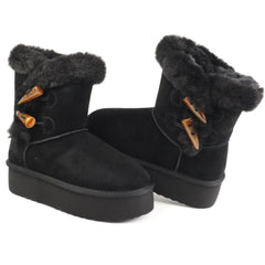 Energy Ghete dama stil UGG I1279 negru velur ID5209-NGV