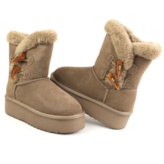 Energy Ghete dama stil UGG I1279 taupe velur ID5209-TPEV
