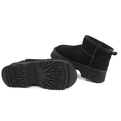 Energy Ghete dama stil UGG I1274 negru velur ID5211-NGV