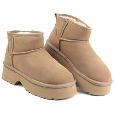 Energy Ghete dama stil UGG I1274 taupe velur ID5211-TPEV